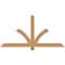 Ekena Millwork Redmond Smooth Timber Gable Bracket, Western Red Cedar, 60"W x 30"H x 1 1/2"D x 3 1/2"F, 12/12 Pitch GBW060X30X0204RED00SWR - alternate 1